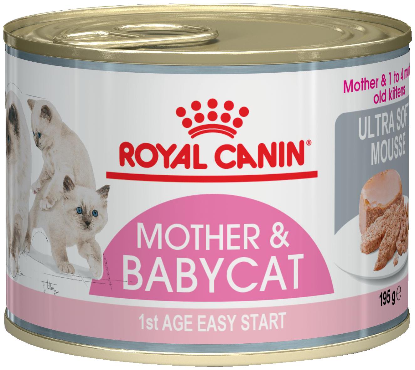 Корм консервированный для котят Royal Canin , Мазер энд Бебикет мусс, 195 гр, 3 шт