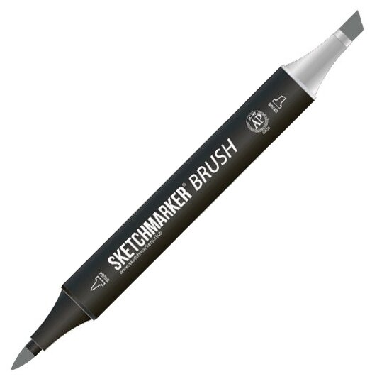 Маркер Sketchmarker Brush двухсторонний на спирт.основе цв.NG4 Нейтральный серый 4