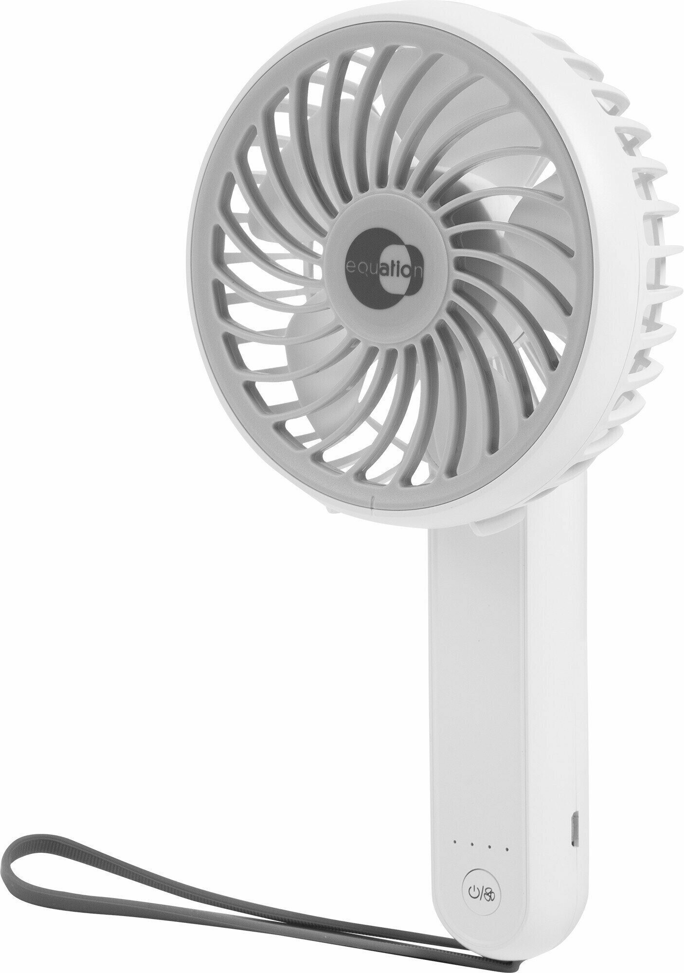 Вентилятор ручной пластиковый портативный Handy 3 Вт D11 см цвет белый - фотография № 2