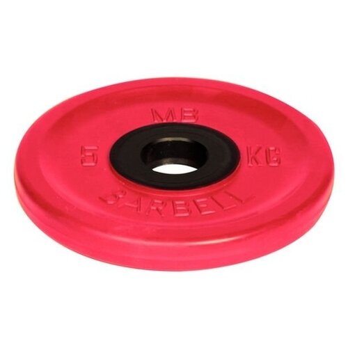 фото Диск олимпийский "barbell" d 51 мм цветной 5,0 кг mb barbell