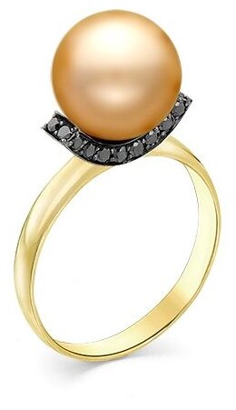 Кольца Master Brilliant Золотое кольцо с черным бриллиантом 