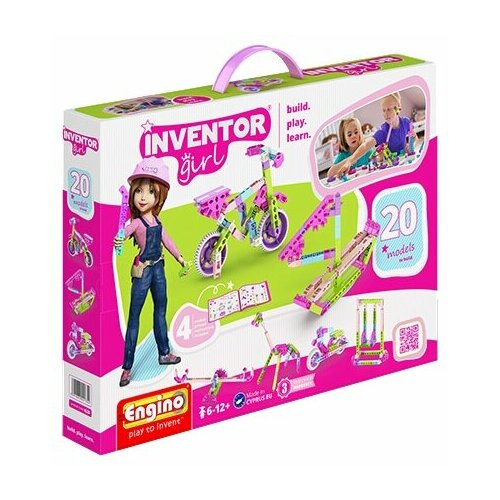 конструкторы engino pico builds inventor спецтехника 8 в 1 Конструктор ENGINO Inventor Girl IG20, 428 дет.