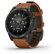 Garmin EPIX (Gen 2) Sapphire титановый черный с коричневым кожаны...