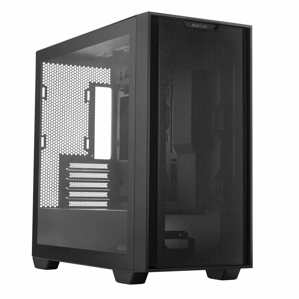 Корпус mATX ASUS 90DC00H0-B09000 черный, без БП, боковая панель из закаленного стекла, 2*USB 3.2 - фото №1