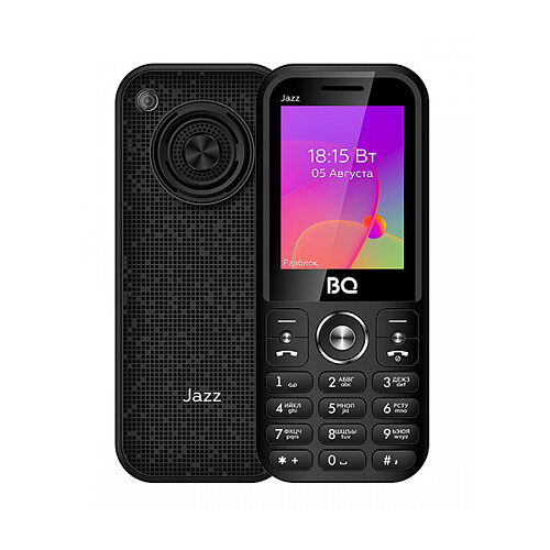 Телефон BQ 2457 Jazz, 2 SIM, black мобильный телефон bq 2457 jazz gold
