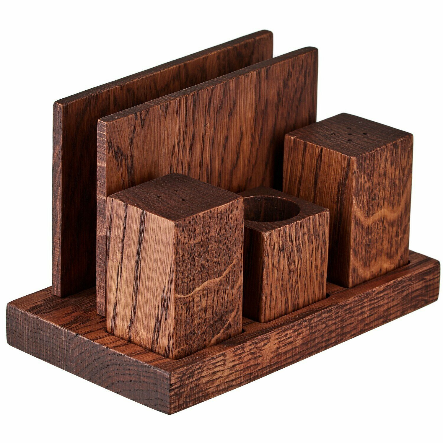 Набор для специй и салфеток Ppwood 170х100х100мм, дуб