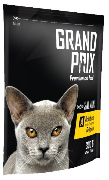 GRAND PRIX сух.для кошек с Лососем 300г