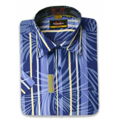 Рубашка Maestro, размер 50/L/178-186/43 ворот, синий