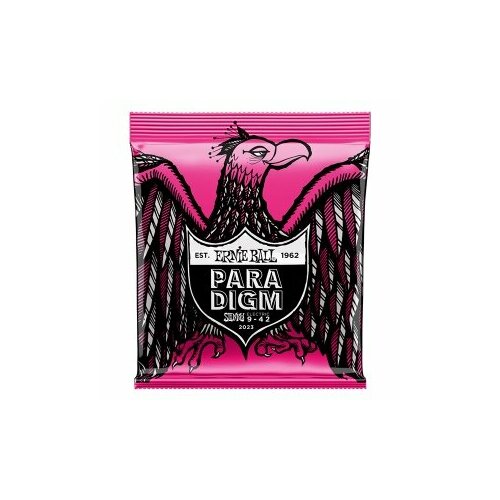 P02023 Paradigm Slinky Комплект струн для электрогитары, сталь, 9-42, Ernie Ball комплект струн для электрогитары ernie ball 2590