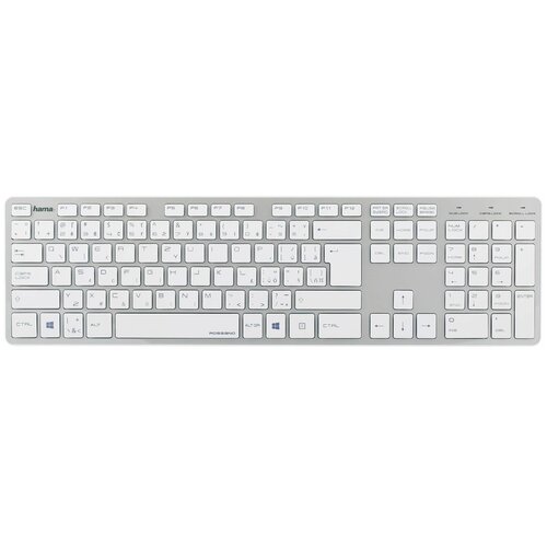 Клавиатура HAMA Rossano White-Silver USB белый