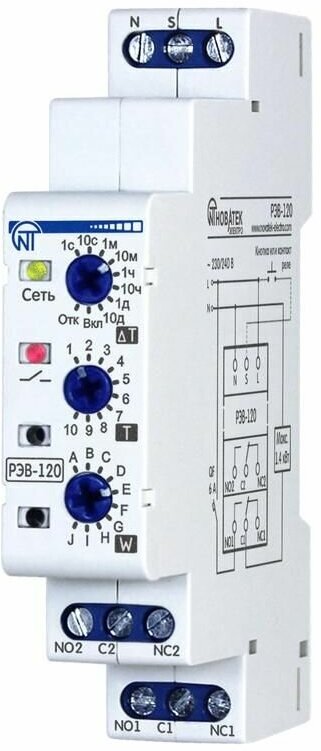 Реле времени РЭВ 120 230/240В НовАтек-Электро 3425601120