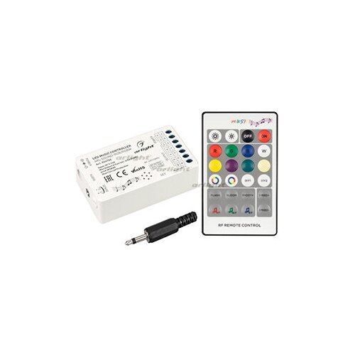 Arlight Аудиоконтроллер ARL-SOUND-RGB/RGBW (12-24V, 4x4A, RF ПДУ 24кн) (IP20 Пластик, 3 года) 034726 (7 шт.)