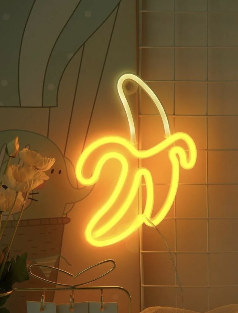 Светильник ночник настенный детский декоративный в комнату Банан - фотография № 6