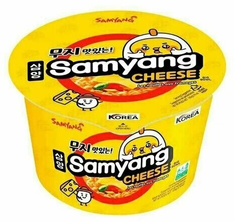 Лапша Samyang Сыр, биг боул, 105гр