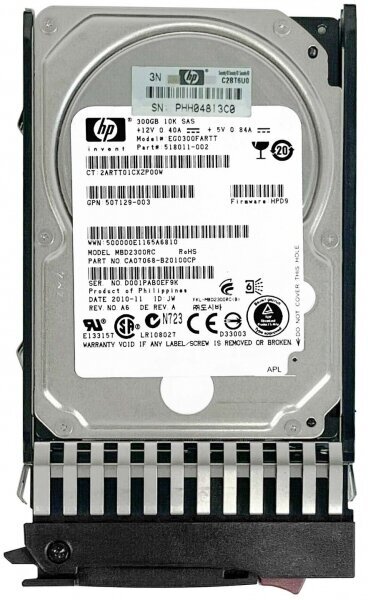 Жесткий диск HP EG0300FARTT 300Gb SAS 10000 2,5" HDD