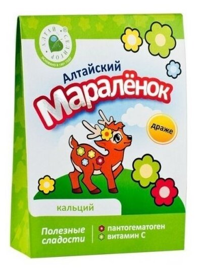 Пищевой продукт Altay Seligor "Алтайский Мараленок" с кальцием, 70 г