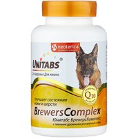 Добавка в корм Unitabs BrewersComplex с пивными дрожжами для крупных собак , 100 таб. х 1 уп.