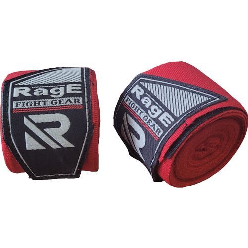 Бинт боксерский Rage fight gear эластичный 5 метров красный