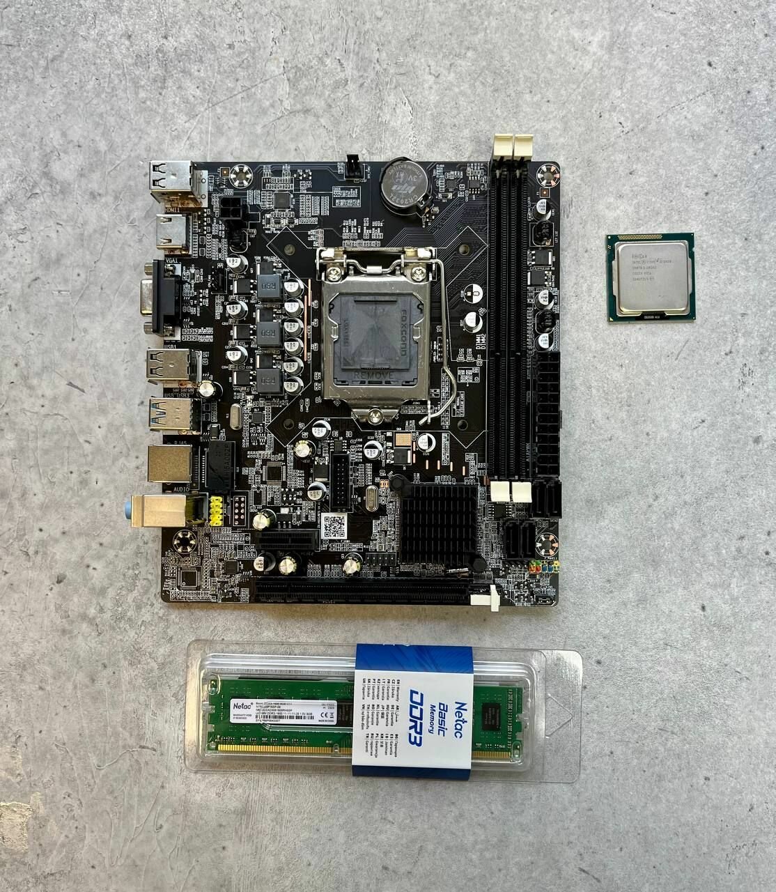 Материнская плата B75 LGA 1155 Intel Core i5-3470 DDR3-8 GB