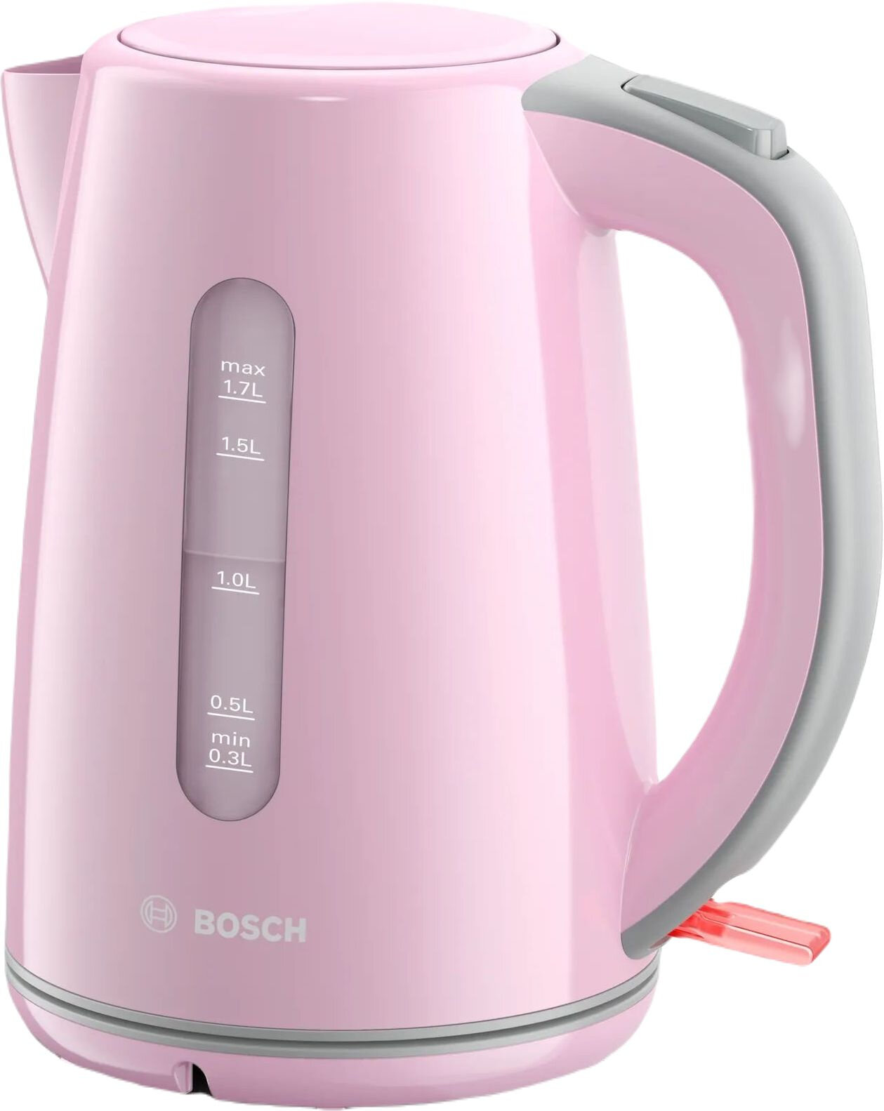 Чайник электрический Bosch TWK7500K 1.7л. 2200Вт розовый/серый (корпус: пластик)