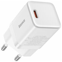 Зарядное устройство BASEUS GaN3 USB-C, 30W, Белый, CCGN010102