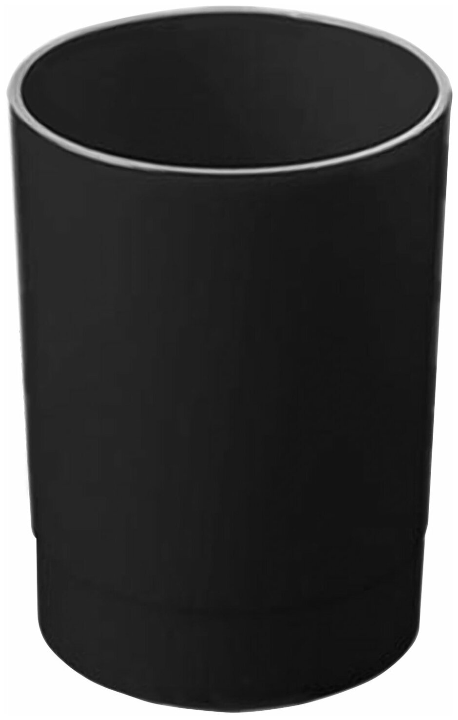Подставка-органайзер СТАММ (стакан для ручек), 70х70х90 мм, черный (ОФ777)