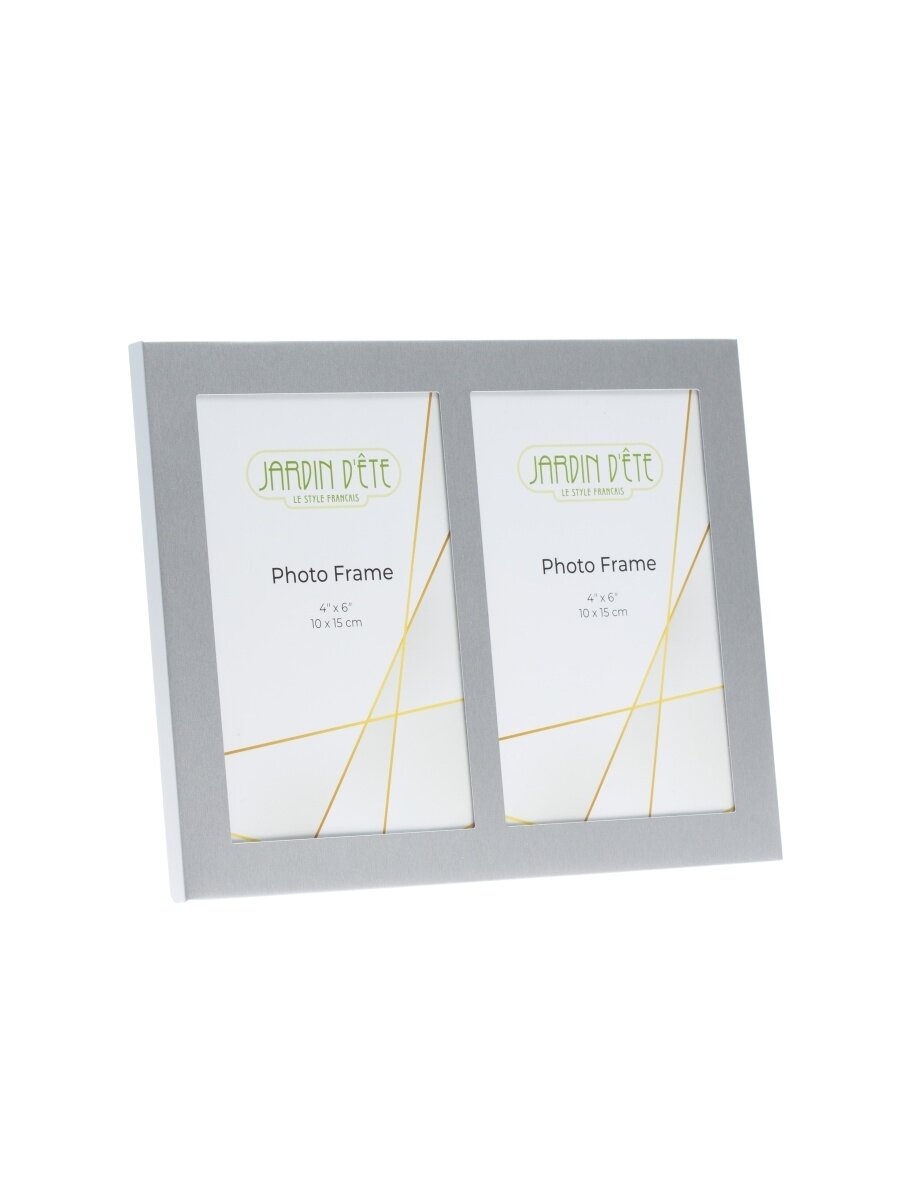 фото Рамка для 2 фотографий 10 х 15 см алюминиевая