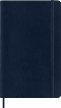 Блокнот Moleskine CLASSIC SOFT DOUBLE Large 130х210мм 192стр. линейка мягкая обложка синий