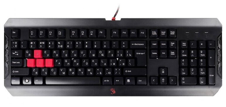 Клавиатура A4Tech Bloody Q100 черный USB Multimedia for gamer (945258)