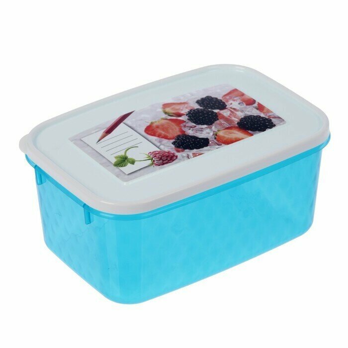 Контейнер для замораживания и хранения продуктов phibo «Кристалл», 1,3 л, с декором, цвет микс - фотография № 10