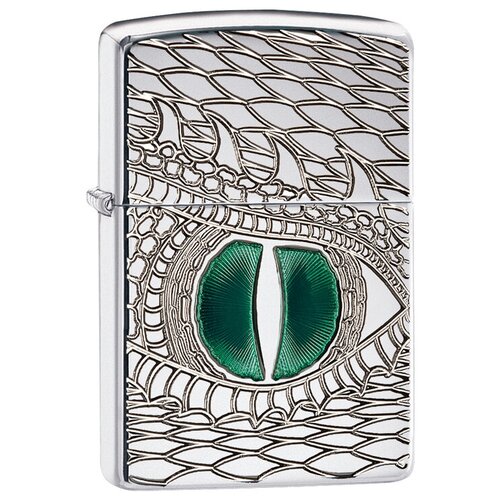 Оригинальная бензиновая зажигалка ZIPPO Armor™ 28807 Dragon Eye с покрытием High Polish Chrome - Глаз Дракона