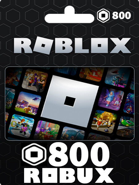 Игровая валюта для Roblox - 800 Robux / Пополнение счета Roblox на 800 Робакс / Roblox Gift Card (Россия, Беларусь)