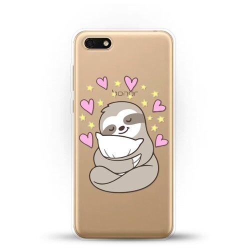 фото Силиконовый чехол ленивец на honor 7s andy & paul