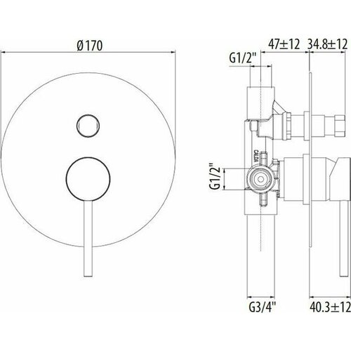 Смеситель для ванны Gattoni Circle Two 9134/91BO белый матовый