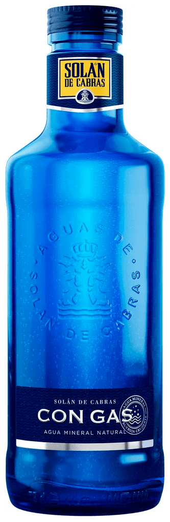 Вода минеральная природная Solan de Cabras (Солан де Кабрас) 12 шт. по 0.75 л, газированная, стекло