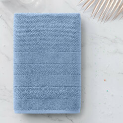 Полотенце махровое банное для ванны Verossa махровое 50х90 500Г/М2 Milano Цвет Пудрово-голубой, хлопок 100%