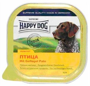 Влажный корм для собак Happy Dog NaturLine, птица 