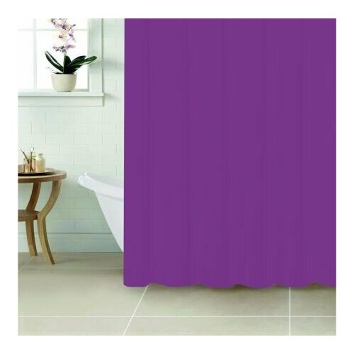 Шторка для ванной комнаты фиолетовая В комплекте С фильтром для душа