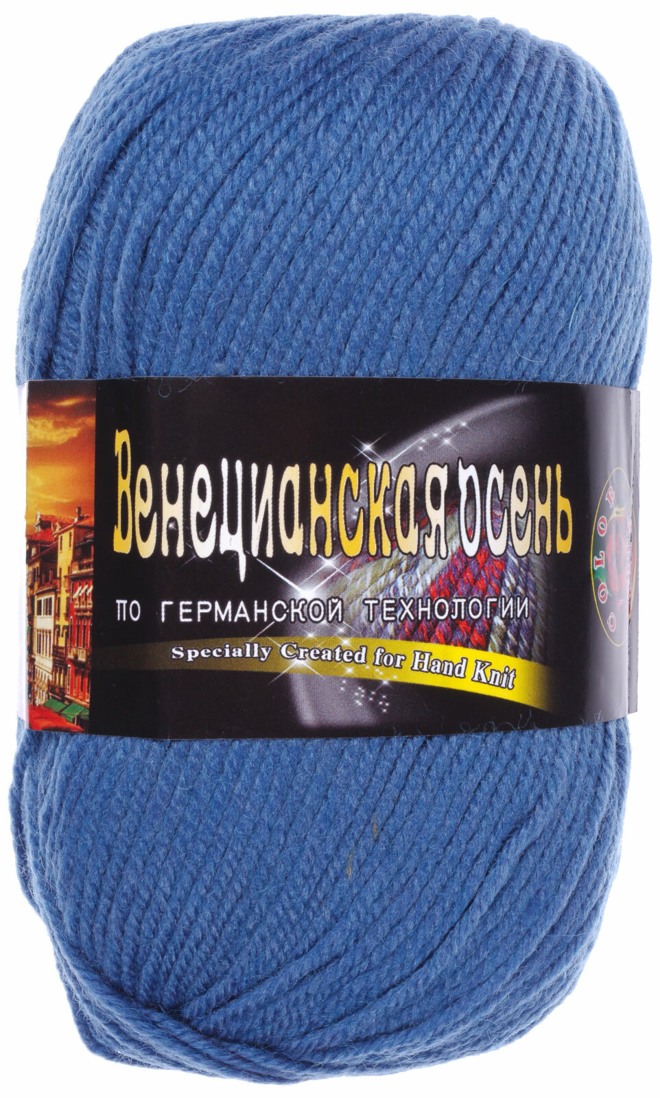 фото Пряжа Color City Венецианская осень джинсовый (2320), 85%мериносовая шерсть/15%акрил, 230м, 100г, 2шт