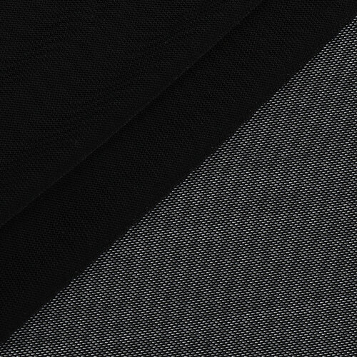 Ткань сетка-стрейч эластичная 90г/м² ш.150см цвет черный, 1 метр