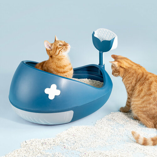 Лоток (туалет) для кошек КИТ синий