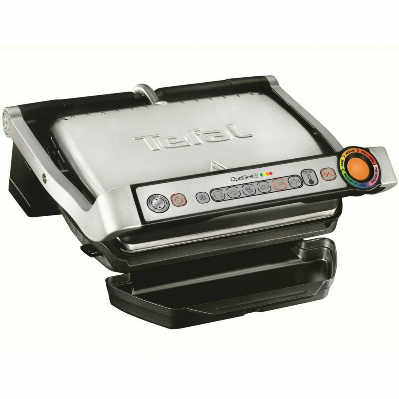 Гриль Tefal GC716D12, нержавеющая сталь/черный