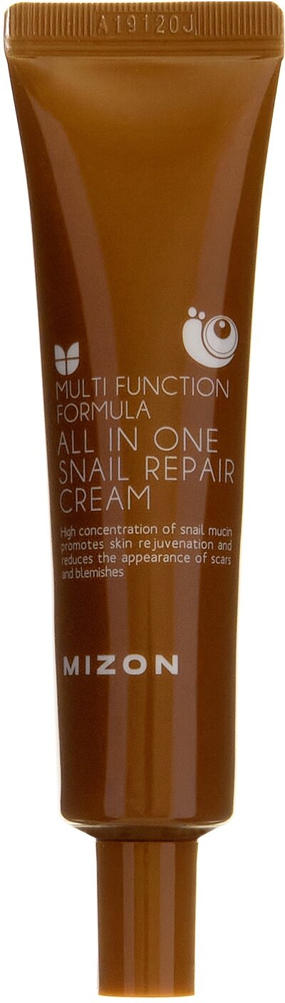 Крем для лица с муцином улитки Mizon All In One Snail Repair Cream, 35ml - фото №15