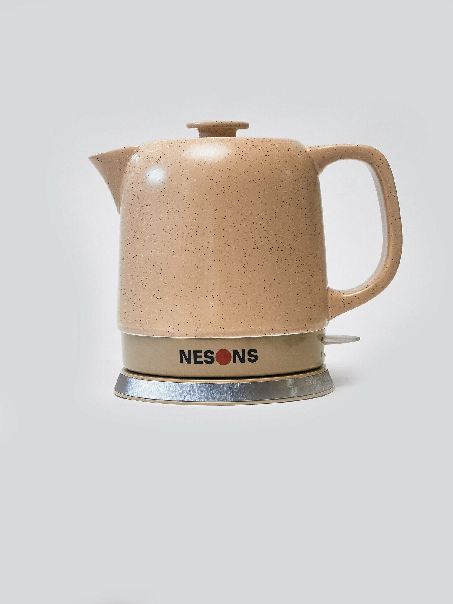 Электрический чайник NESONS NS-EK601, 1.2 литра, керамический, бежевый - фотография № 3