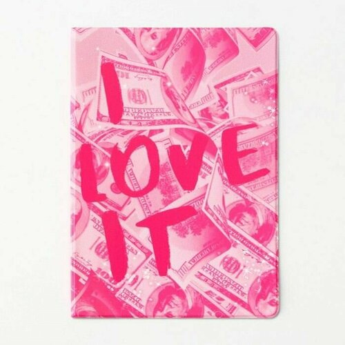 Обложка для паспорта , розовый обложка для паспорта i love bts