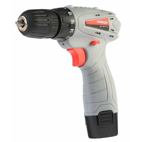 Дрель-шуруповерт победа 180201626 ДА-12П1 Ли 0-4000-1200 обмин серый 266100₽