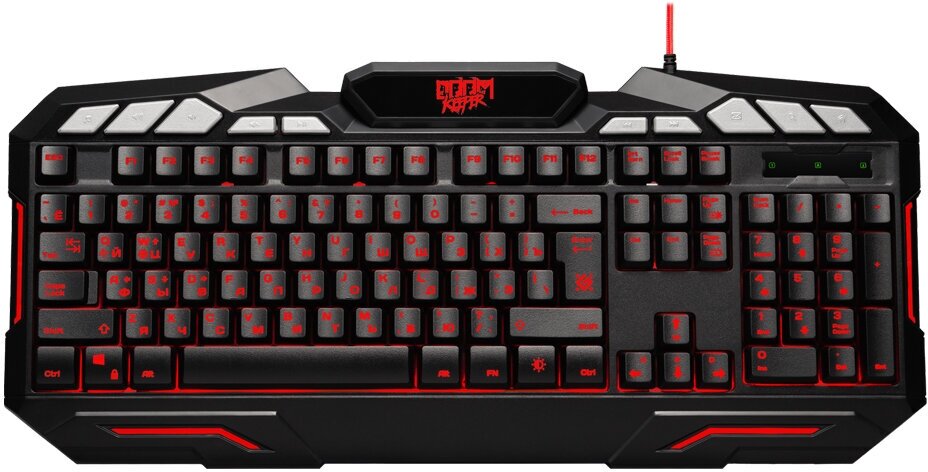 Клавиатура проводная Defender Doom Keeper GK-100DL мембранная 1.5 м цвет: чёрный