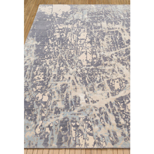 Ковер на пол 1,2 на 1,7 м в спальню, гостиную, кабинет, серый, синий Himalaya HMY-2332-hm 78-78