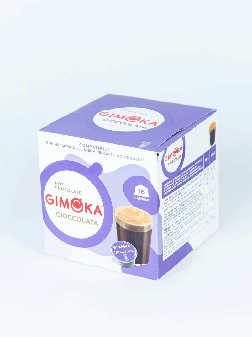 Капсулы Gimoka Cioccolata (Горячий шоколад), формат Dolce Gusto, 6 упаковок по 10 капсул - фотография № 2