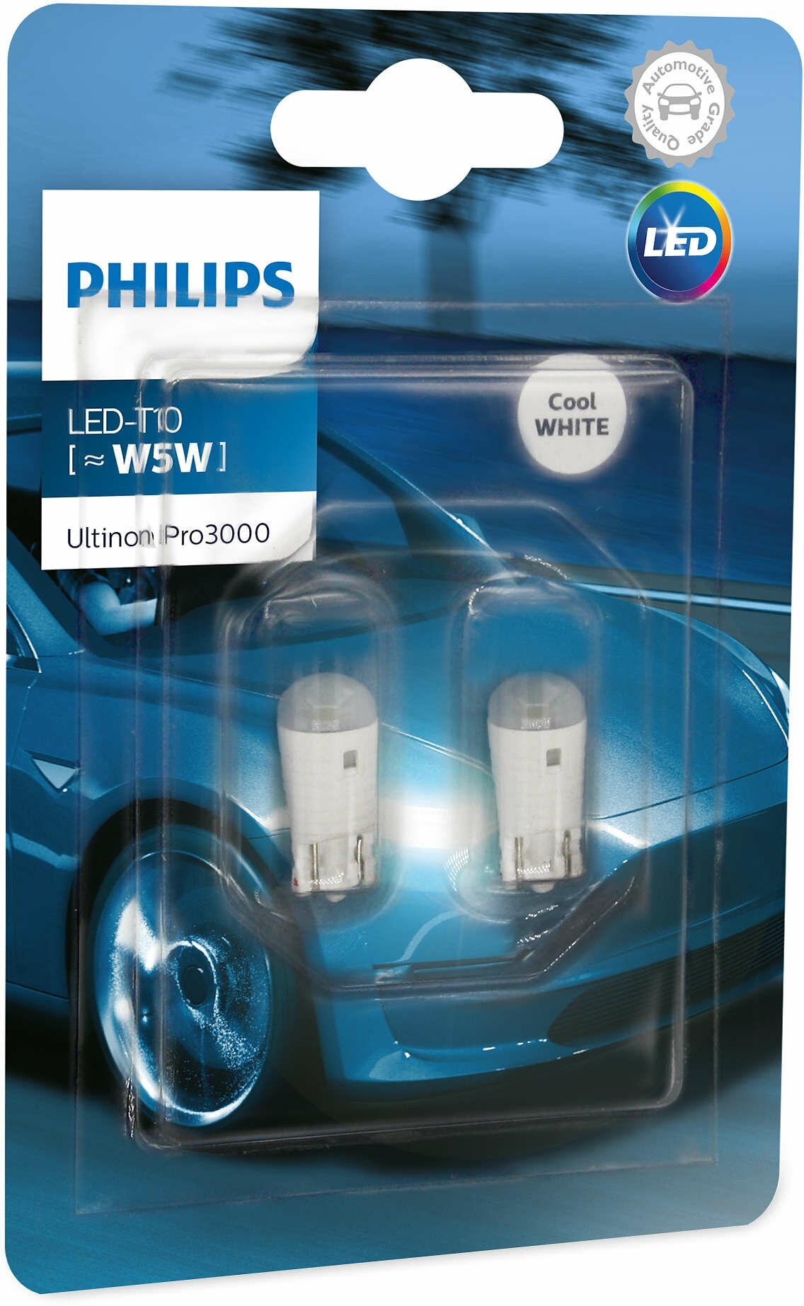 Светодиодные лампы Philips UltinonPro W5W (T10) 6000K 11961U30CWB2 2